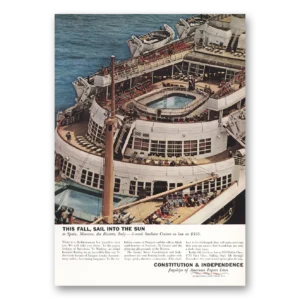 1959 American Export Lines Print Ad | Constitution