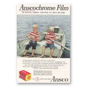 1959 Ansco Film Print Ad | Anscochrome