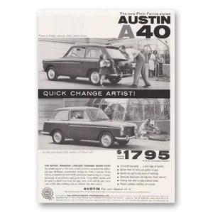 1959 Austin A40 Print Ad | Quick Change