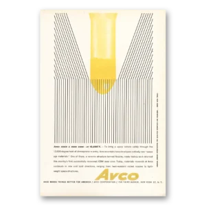 1959 Avco Print Ad | Cools Nose Cone