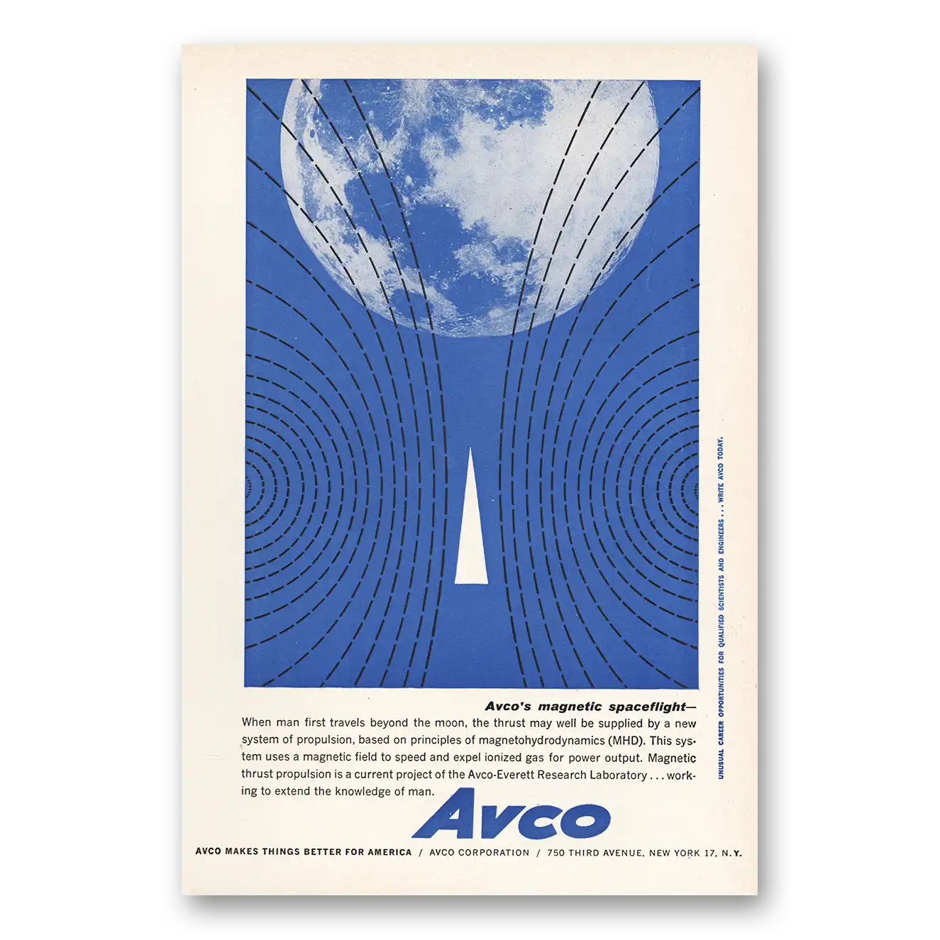 1959 Avco Print Ad | Magnetic Spaceflight