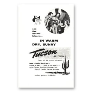 1959 Tucson Arizona Print Ad | Desert Bloom