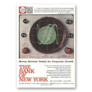 1959 Bank of New York Print Ad | Corporate Growth