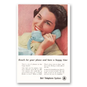 1959 Bell Telephone Print Ad | Happy Time