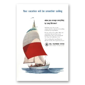1959 Bell Telephone Print Ad | Smoother Sailing