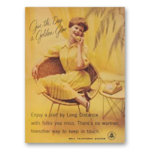 1959 Bell Telephone Print Ad | Golden Glow