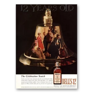 1959 Bells Whisky Print Ad | Celebration Scotch