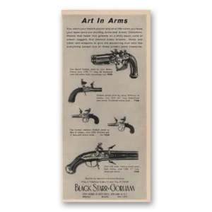 1959 Black Starr Gorham Print Ad | Art Arms