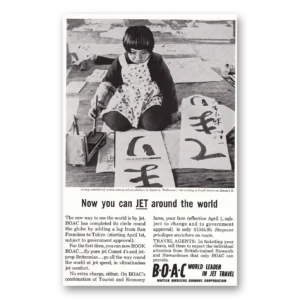 1959 British Airways BOAC Print Ad | Kakizome