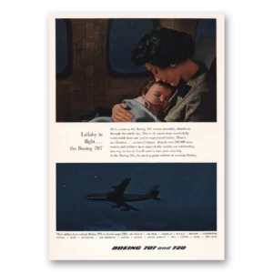 1959 Boeing 707 Print Ad | Lullaby Flight