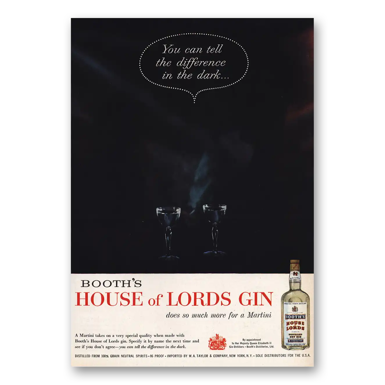 1959 House of Lords Print Ad | Tell Difference
