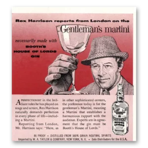 1959 House of Lords Print Ad | Rex Harrison