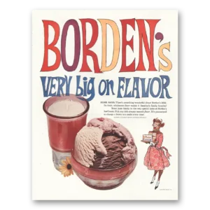 1959 Borden Print Ad | Very Big On Flavor