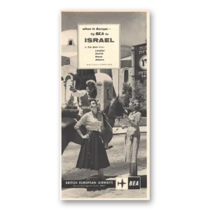 1959 British European Airways Print Ad | Fly Bea