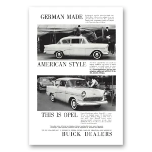 1959 Buick Opel Print Ad | German Made