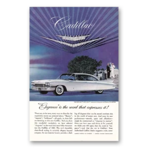 1960 Cadillac Print Ad | Elegance Word