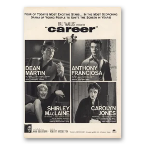 1959 Hal Wallis Career Promo Print Ad | Dean Martin