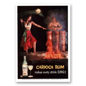 1959 Carioca Rum Print Ad | Drink Sing
