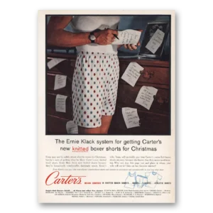 1959 Carters Boxer Shorts Print Ad | Ernie Klack