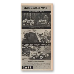 1959 Case Industrial Machines Print Ad | Roadbuilding