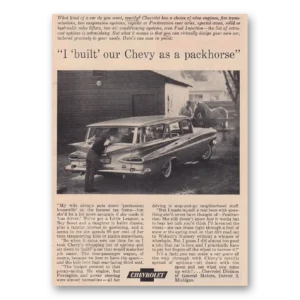 1959 Chevrolet Wagons Print Ad | Packhorse