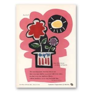 1959 Container Corporation of America Print Ad | Henry Ward Beecher
