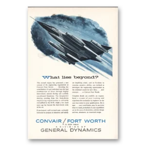 1959 Convair Print Ad | What Lies Beneath