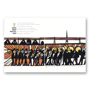 1959 Copper & Brass Print Ad | Makes Beautiful Music