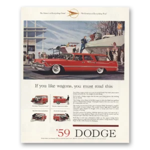 1959 Dodge Sierra Station Wagon Print Ad | Like Wagons