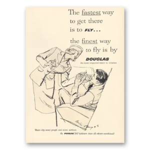 1959 Douglas Print Ad | Finest Way Fly