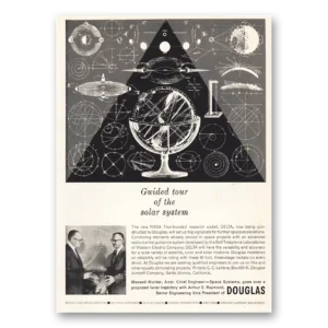 1959 Douglas Print Ad | Guided Tour Solar System