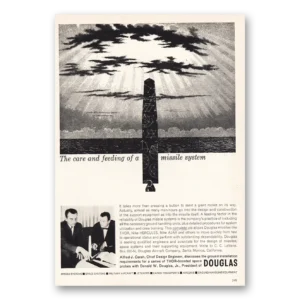 1959 Douglas Print Ad | Feeding Missile System