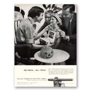 1959 Dutch Masters Cigars Print Ad | No Trick All Treat