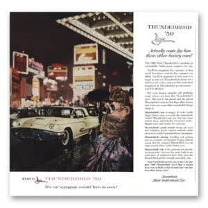 1959 Ford Thunderbird Print Ad | Love Own