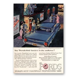 1959 Ford Thunderbird Print Ad | Thunderbird Fanciers
