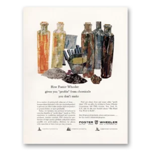 1959 Foster Wheeler Print Ad | Profits Chemicals