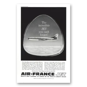 1959 Air France Print Ad | Incredible Jet
