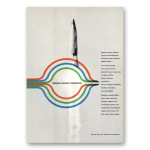 1959 General Precision Equipment Print Ad | Advanced Technologies