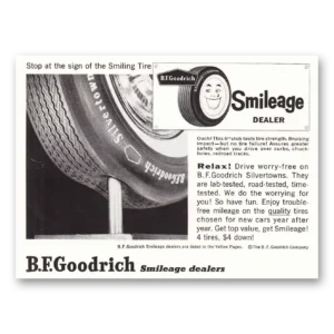 1959 Goodrich Tires Print Ad | Smileage