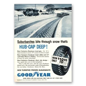 1959 Goodyear Tires Print Ad | Hub Cap Deep