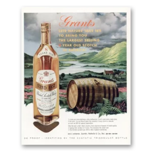 1959 Grants Scotch Whisky Print Ad | Nature Take