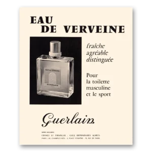 1959 Eau De Verveine Perfume Print Ad | Eau De Verveine