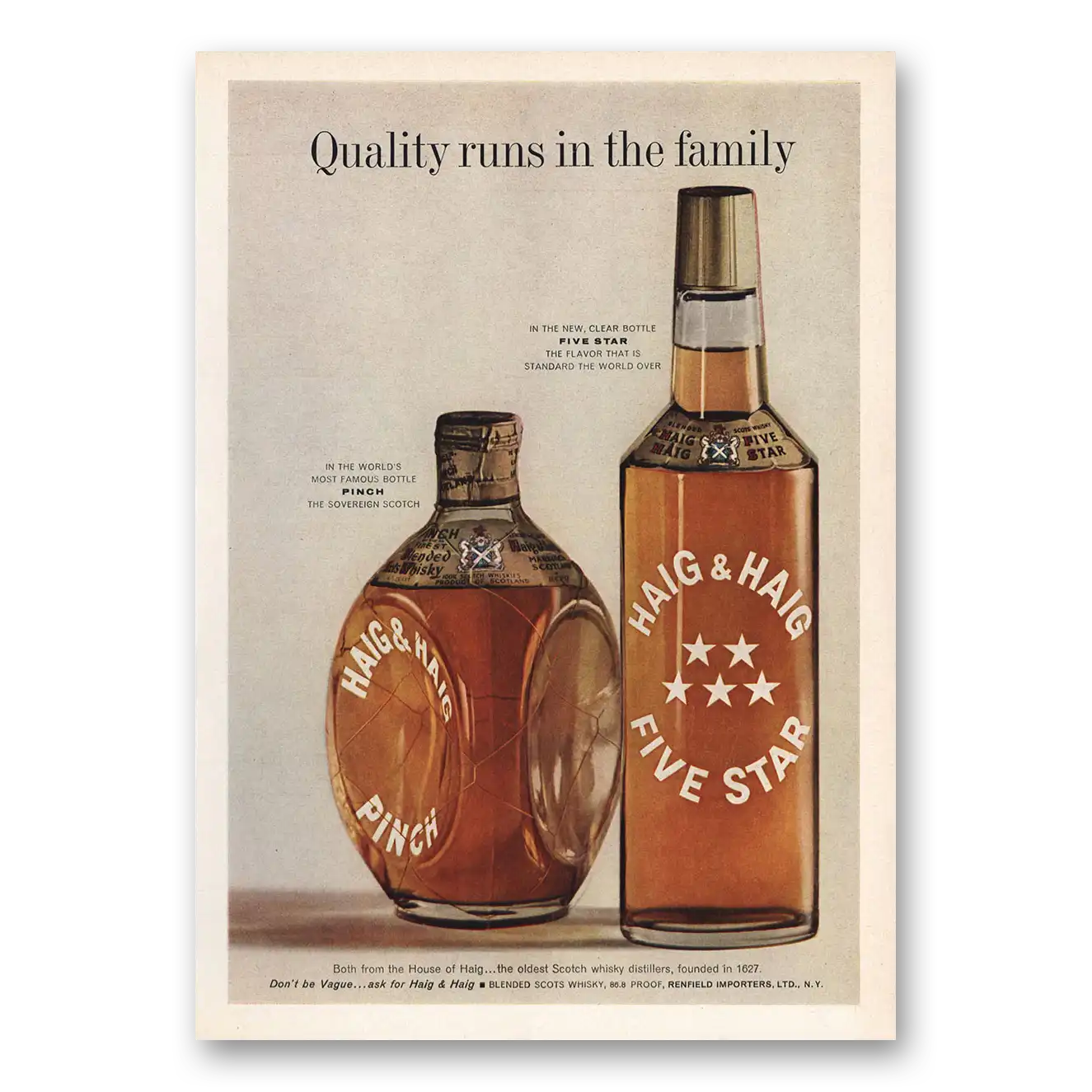 1959 Haig & Haig Print Ad | Five Star