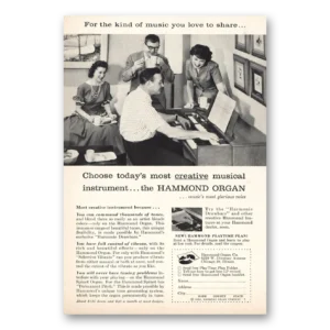 1959 Hammond Organ Print Ad | Love To Share
