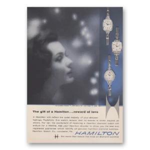 1959 Hamilton Watch Print Ad | Gift Hamilton
