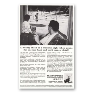 1959 Hartford Insurance Print Ad | Weekly Check