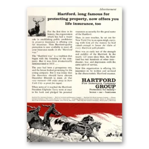 1959 Hartford Insurance Print Ad | Protecting Property