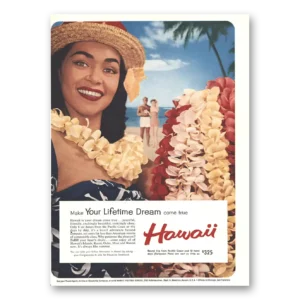 1959 Hawaii Print Ad | Lifetime Dream