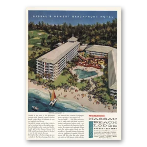 1959 Howard Johnson Print Ad | Nassau Beach