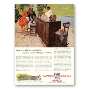 1959 InterContinental Hotels Print Ad | Yield Temptation
